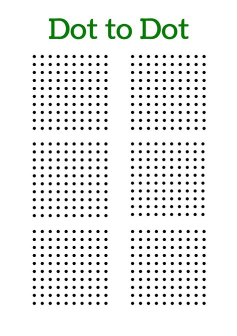 Dot To Dot Square Game Printable